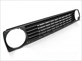 Přední maska bez znaku Volkswagen Golf 2, 1984-1991, černá dvouoko GRVW10