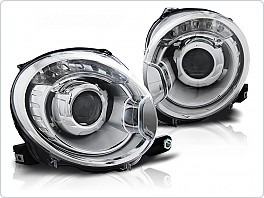Přední světla s čočkou Fiat 500, 2007- LPFI19
