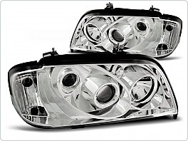 Přední světla Mercedes W202, C-clase, 1993-2000, chrom LPME10