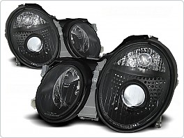 Přední světla Mercedes W208, CLK, 1997-2002, černá black