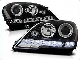 Přední světla Mercedes ML, W164, 2008-, LED Daylight, černá black