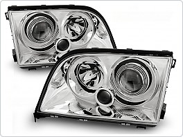 Přední světla Mercedes W140,  S-classe, 1991-1998, chrom