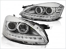 Přední světla, lampy Mercedes W221, S classe, 2005-2009 LED Daylight, AFS, Xenon, chrom LPMEA1