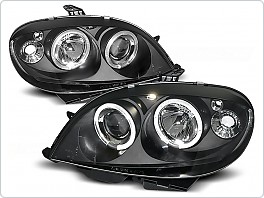 Přední světlomety Citroen Saxo, 2000-2003, Angel Eyes, černé black LPCI03