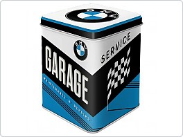 Plechová dózička BMW Garage, 9x7cm