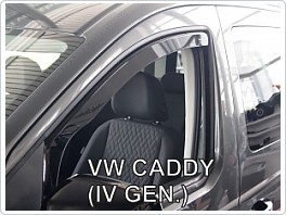 Plexi ofuky oken, deflektory, VW Caddy 2021- přední