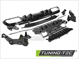 Zadní difuzor SPORT, Mercedes C-class W205, 2018-, leskle černý