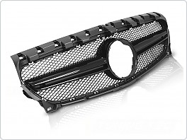 Přední maska Mercedes CLA W117, 2013-2019, SPORT STYLE, leskle černá