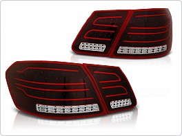 Zadní světla LED BAR, Mercedes W212, E-Classe, sedan, 2009-2013, červené, bílé LDME87