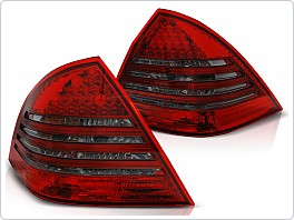 Zadní světla LED, Mercedes W203, sedan, C-classe, 2000-2004, červené, kouřové LDME60