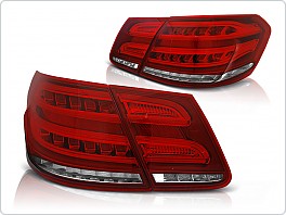 Zadní světla Mercedes W212 E-klasa, 2009-2013, červené, čiré s dynamickým blinkrem 