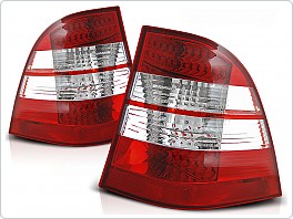 Zadní světla, lampy LED Mercedes ML W163, 1998-2005, čiré, červené LDME04