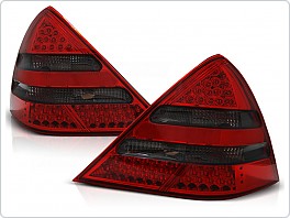 Zadní světla, lampy LED Mercedes R170 SLK, 1996-2004, kouřové, červené LDME03