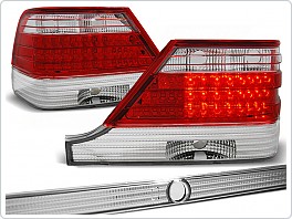 Zadní světla, lampy LED Mercedes W140, S-class, 1995-1998, čiré, červené LDME30