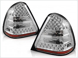 Zadní světla, lampy LED Mercedes W202, C-class, 1993-2000, čiré, chrom LDME13