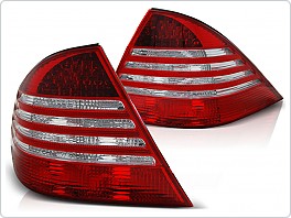 Zadní světla, lampy LED Mercedes W220, S-class, 1998-2005, bílé, červené LDME48