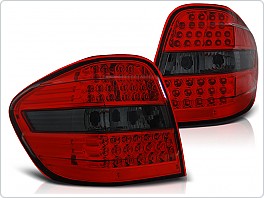 Zadní světla, lampy LED, Mercedes ML W164, 2005-2008, červené, kouřové LDME93