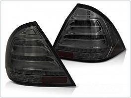Zadní světla, LED světlomety, Mercedes W203 SEDAN, 2000-2004, SEQ, kouřové