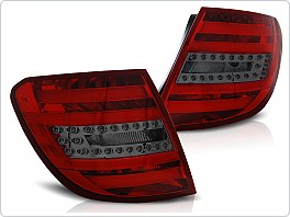 Zadní světlomety LED BAR, Mercedes W204, COMBI C-Classe, 2007-2010, červená, kouřová LDME77