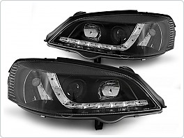 Přední světlomety, světla, lampy Opel Astra G, 1998-2004, LED Daylight, černé black LPOP38
