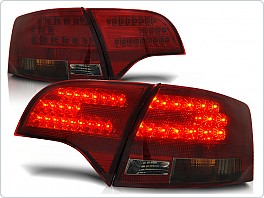 Zadní světla, lampy LED Audi A4, 2005-2008, combi, kouřové, červené LDAU61