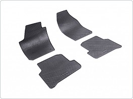 Gumové koberce, autokoberce sada Škoda Fabia 3, 2014- slabé