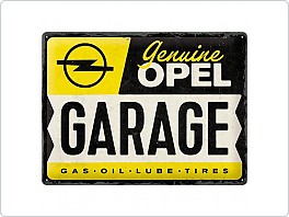 Plechová cedule Opel Garage, 40x30cm