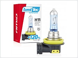 Žárovka H11 12V/55W LumiTec Super White +120%