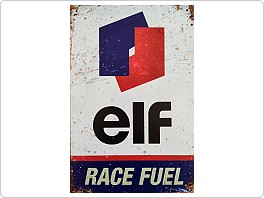 Plechová cedule Elf, Race Fuel, 20x30 cm