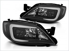 Přední světla, světlomety, lampy Subaru Impreza III GH, 2007-2012, TubeLight, HID, černé