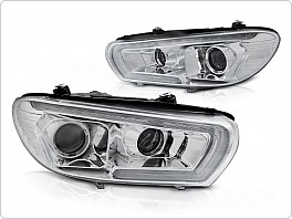 Přední xenonová světla, světlomety, lampy VW Scirocco, 2008-2014, XENON, SEQ, chromové