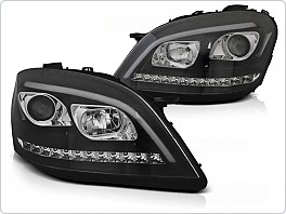 Přední světla, světlomety, lampy Mercedes W164 ML, 2005-2007, s dynamickými blinkry, černé