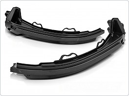 Boční LED dynamické blinkry do zrcátek Audi A4 2016-2018, A5 2017-2018, SEQ, kouřové