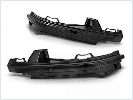 Boční LED dynamické blinkry do zrcátek Audi Q7, 2015-2018, kouřové