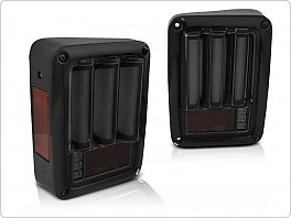 Zadní světla LED BAR Jeep Wrangler JK, 2007-2018, černé kouřové
