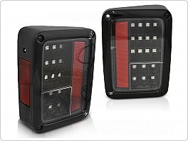 Zadní světla LED Jeep Wrangler JK, 2007-2018, černé