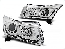 Přední světla Chevrolet Cruze, 2009-2012, TUBE Light, chrom LPCT05