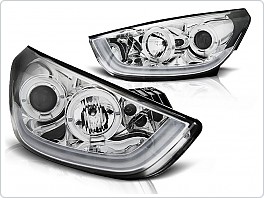 Přední světla TUBE light, Hyundai ix35, 2010-, chrom LPHU06