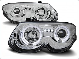 Přední světla Chrysler 300M, 1999-2004, Angel Eyes, chrom LPCH13