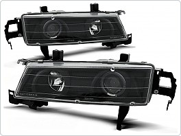 Přední světlomety, světla, lampy Honda Prelude, 1992-1997, Angel Eyes, černé black LPHO09