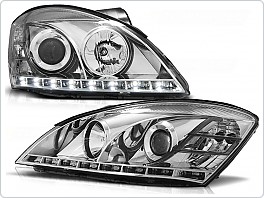 Přední světla Kia Ceed, 2006-2009, LED Dayilight, chrom LPKI01