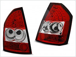 Zadní světla, lampy LED Chrysler 300C, 2009-2010, červená čirá LDCH11