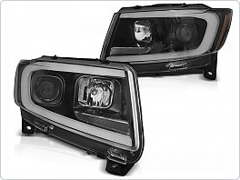 Přední světlomety, světla, lampy CHRYSLER JEEP GRAND CHEROKEE 2011-2013, Černá zářivka SEQ