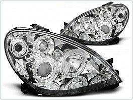 Přední světla Citroen Xsara, 2000-2004, Angel Eyes, chrom LPCI04