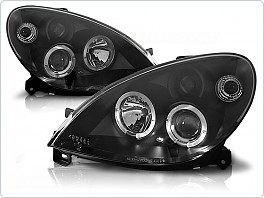 Přední světlomety Citroen Xsara, 2000-2004, Angel Eyes, černé black LPCI01