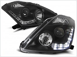 Přední světlomety, světla, lampy Nissan 350Z, 2003-2008,  LED Daylight, černé black, XENON D2S, LPNI04