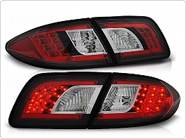 Zadní světla, lampy LED Mazda 6 sedan, 2002-2007, čiré, černé LDMA03