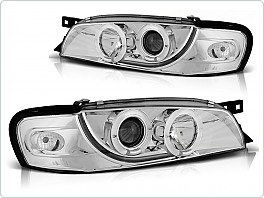 Přední světla Subaru Impreza, 1993-2000, Angel Eyes, chrom LPSU01
