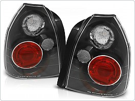 Zadní světlomety, světla, lampy Honda Civic, 1995-2001, 3dveř, čiré, černé black LTHO07
