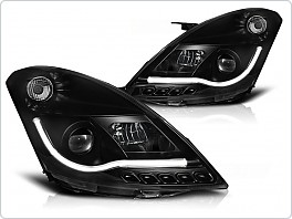 Přední světlomety, světla, lampy Suzuki Swift 2010- Tuning Tube LED light, černé black LPSI04